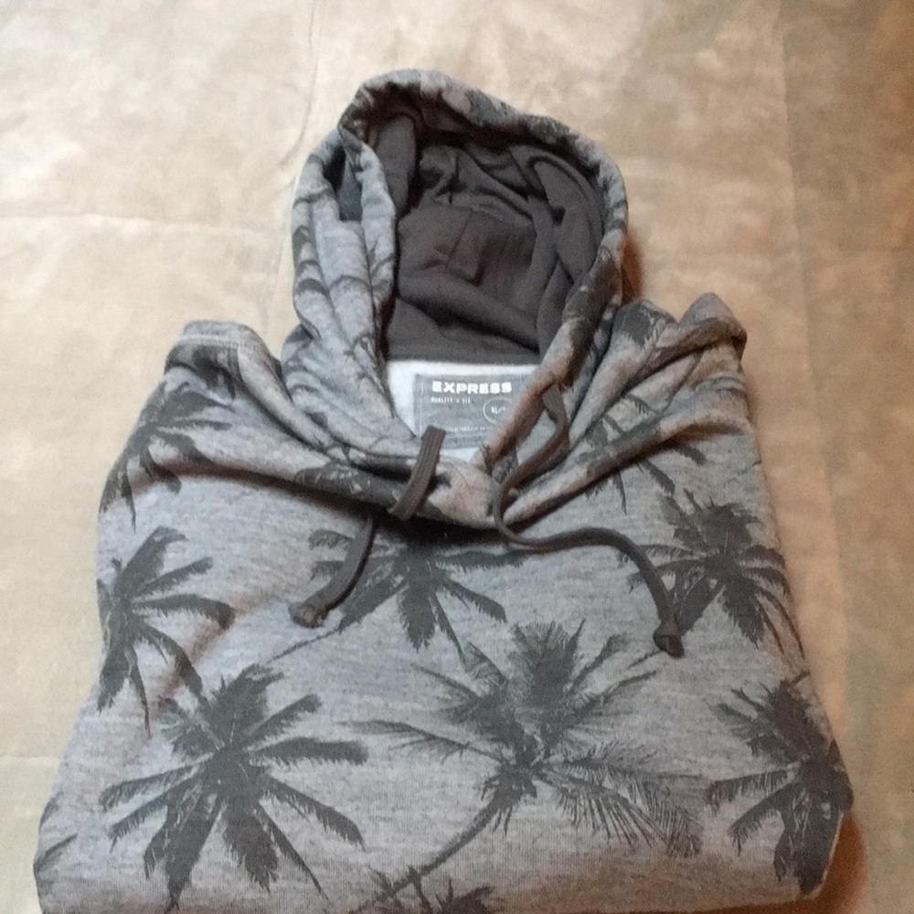 Men’s Express palm tree hoodie sweatshirt